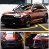 LZLRUN Premium Gloss Liquid Metal Red Vinyl Wrap Sticker for