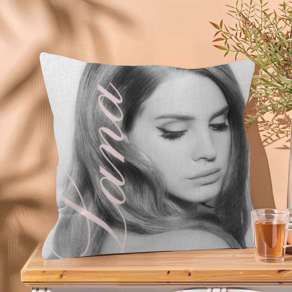 Lana Del Rey Hot Music Pillow Cushion Cover Pillowcase Living Room Sofa Home Decor Customized