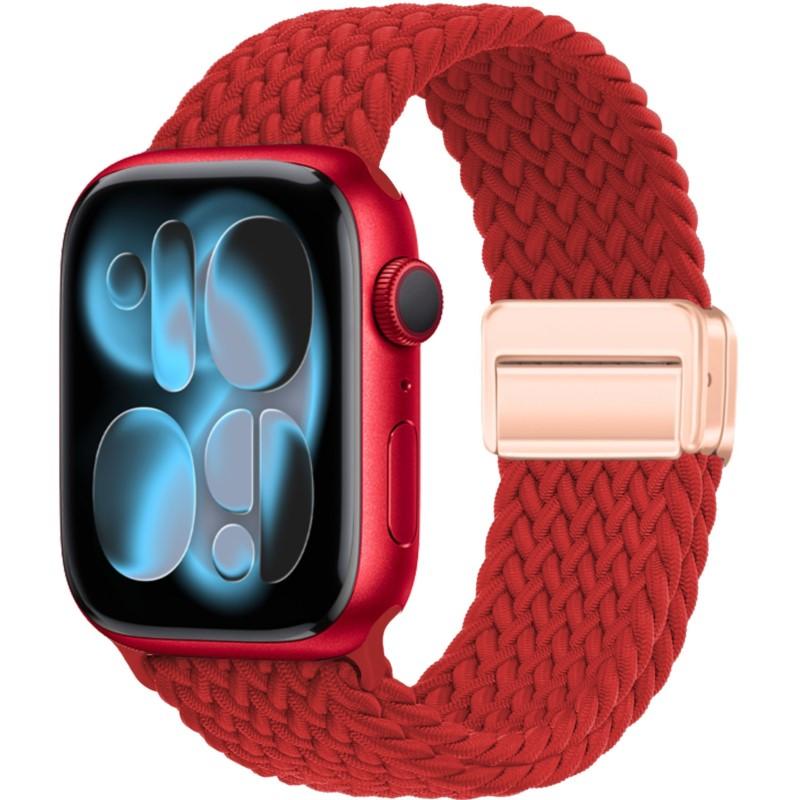 Case+Braided Strap For Apple Watch Bands 40mm 45mm 41mm 44mm 46mm 42mm magnetic correa Bracelet iWatch series se 3 6 7 8 9 10 11