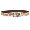 Ethnic Style Graffiti Belt, Genuine Leather Pure Cowhide Personalized Printed Belt Design