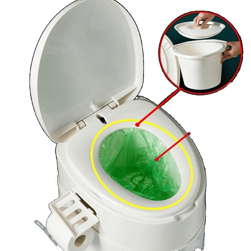 Tragbarer Toilettenstuhl und faltbares Bettbecken für ältere und schwangere Frauen