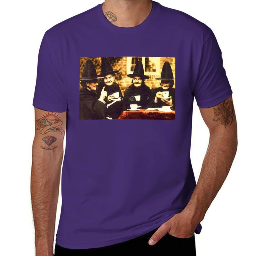 Witches Tea Party  colored Tshirt sublime heavyweights mens plain t shirts