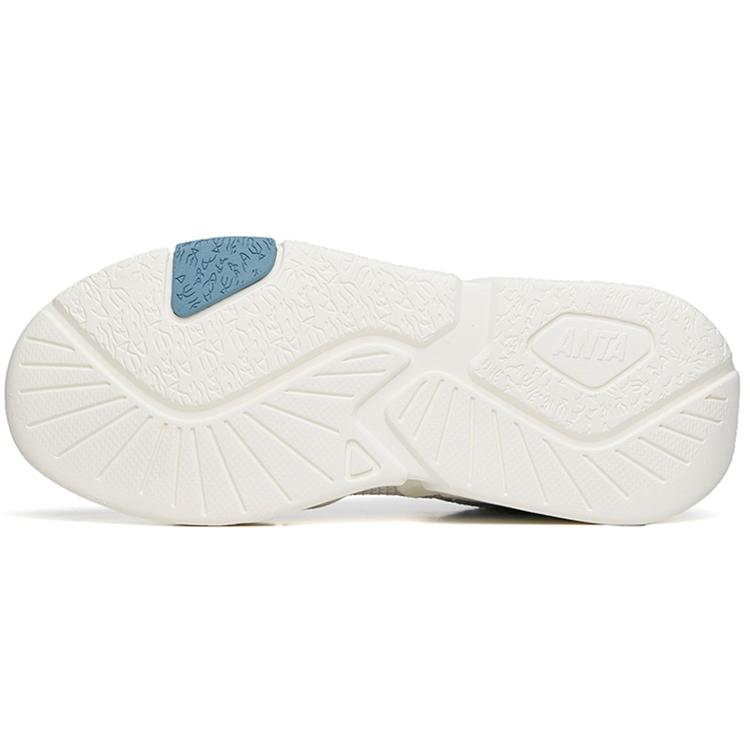 New ANTA Life Collection Casual Shoes Men Low Top Ivory White/Illusion Blue/Wall Gray 112238083-5