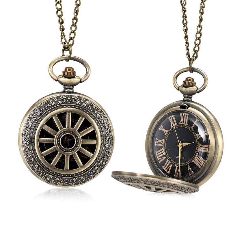 Pocket Watches Personalized Necklace Chain Watches Gift For Birthday Anniversary Men Women Vintage Pocket Watch With Chain
