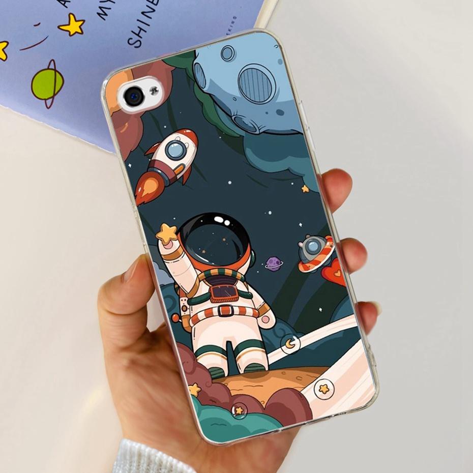 Custodia Per iPhone 4 4s Carino Gatto Dinosauro Modello Cover Posteriore Per iPhone4 iPhone4s Morbido Silicone Trasparente TPU Custodie per Telefono
