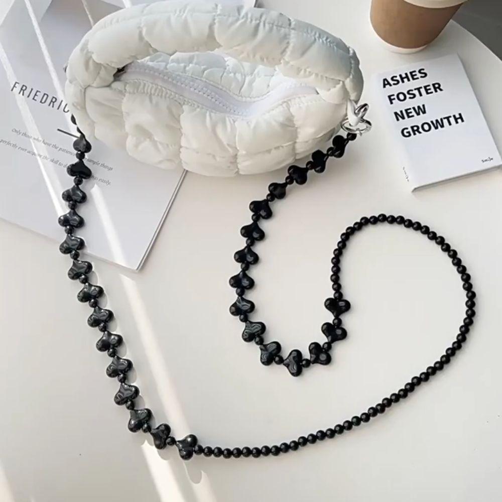 Crossbody Mobile Phone Chain Long Cellphone Lanyard Fashion Beads Phone Strap  Girls