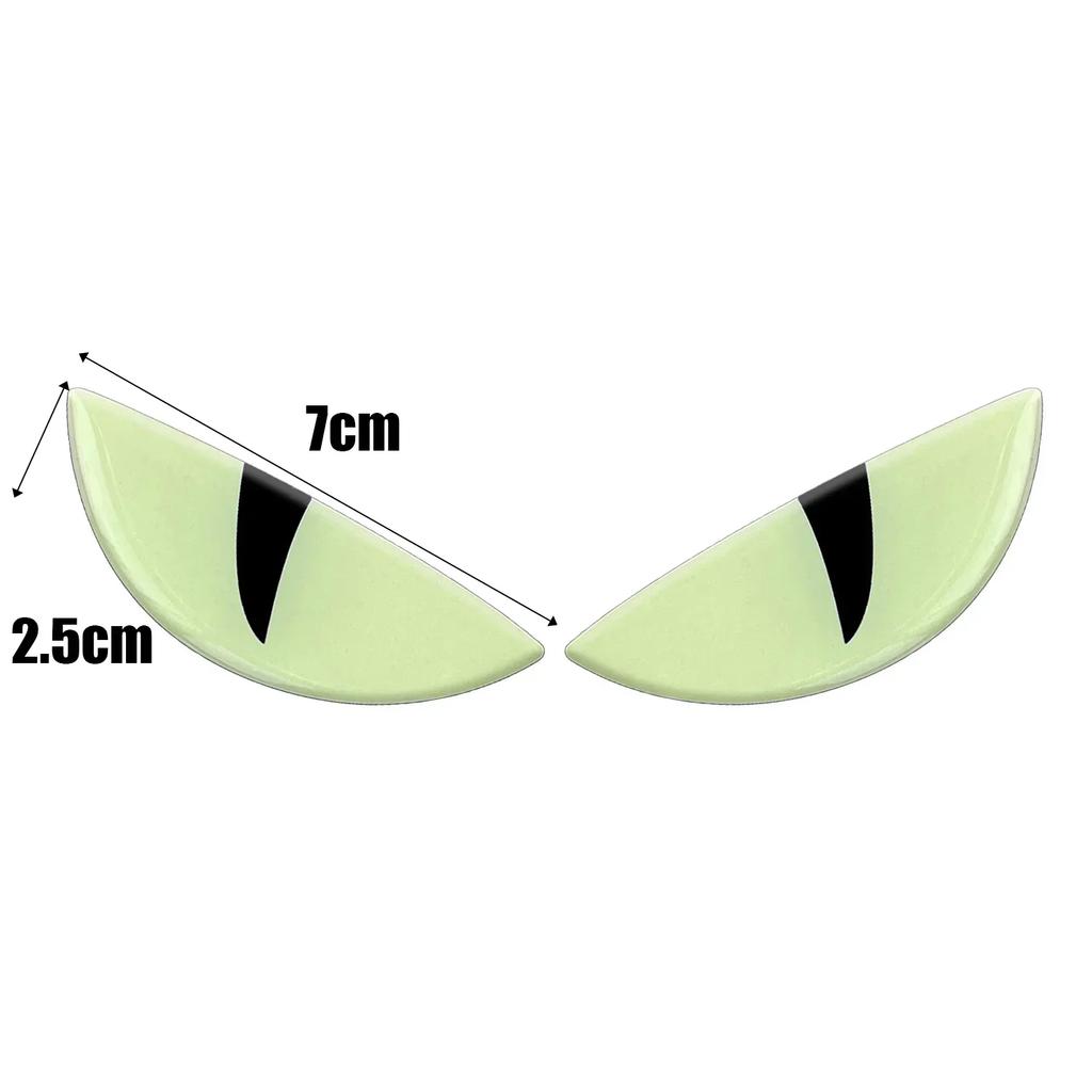 Luminous Cat Eye Car Sticker 3D Demon Eyes Car Motorcycle Electric Vehicle Night Light Warning Decoration Decal for Suzuki