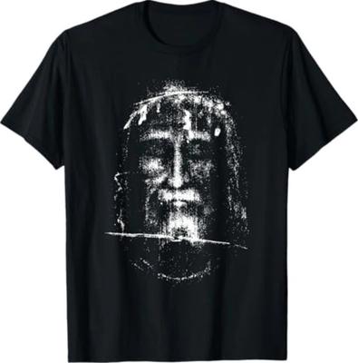 La Sindone del Volto Santo di Torino Volto di Gesù Cristo T-shirt Religiosa