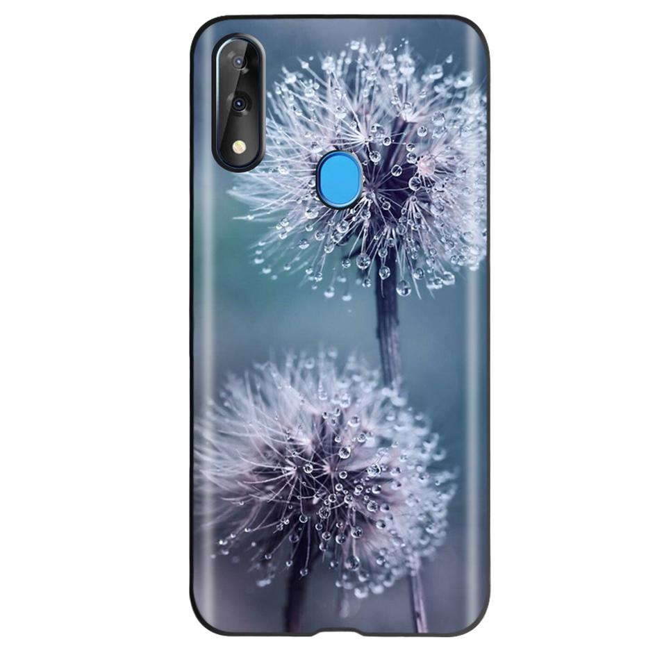 Etui do ZTE Blade V10 Modny Wzór Kwiatowy Serce Etui na Telefon do ZTE Blade V10 Vita V 10 Czarne Silikonowe Miękkie TPU Zderzak