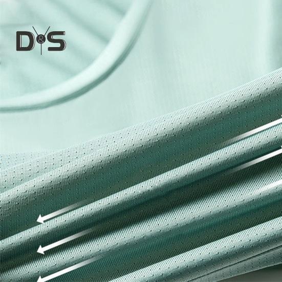 Męska kamizelka z okrągłym dekoltem, szerokimi ramiączkami, bez rękawów, oddychająca siateczka, jednolity kolor, szybkoschnąca kamizelka fitness