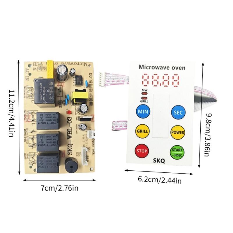 Microwave Universal Computer Control Board Thin Button Replacement Circuit Board With Enhanced Stability Enduring