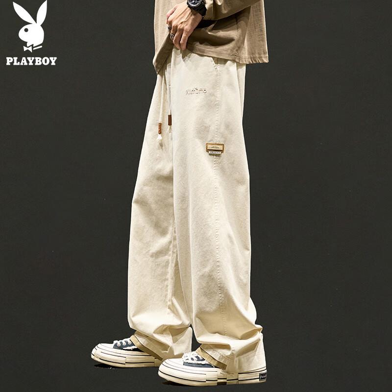 

PLAYBOY Men s Loose Fit Straight Cargo Pants XL