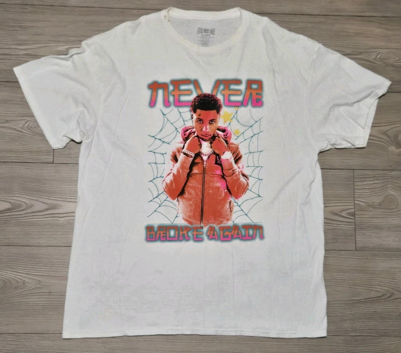 NBA Youngboy Never Broke Again Merch T Shirt Merch XL Official Rare White Unisex T-Shirt S