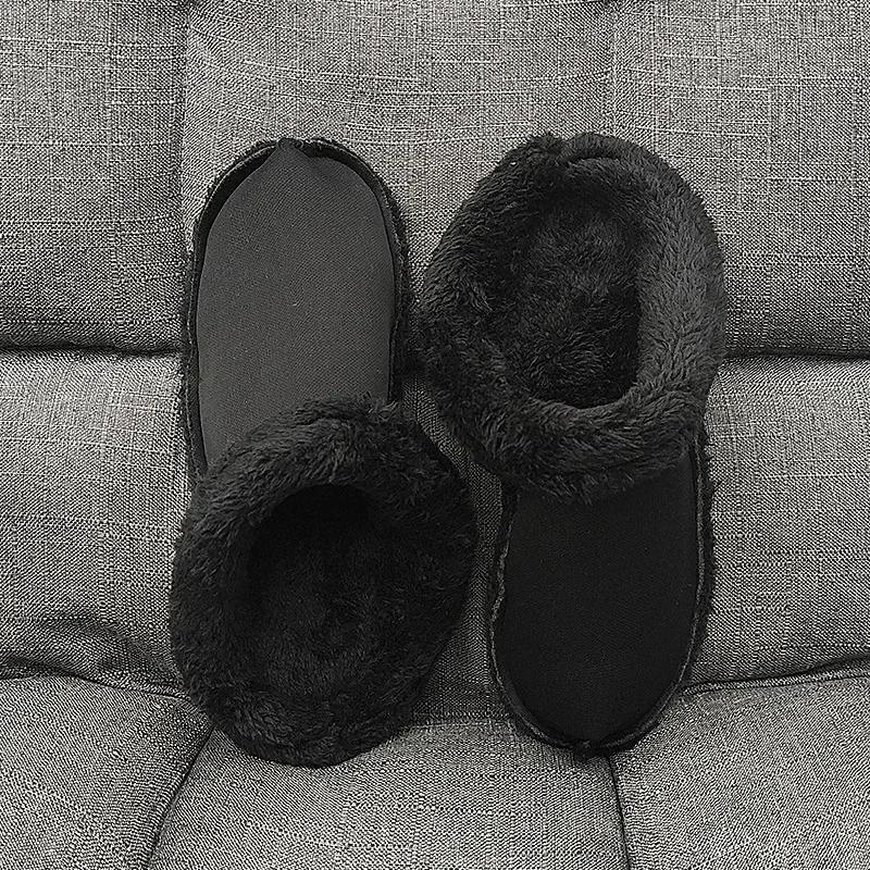 1Pair Hole Shoe Warm Insole Velvet Liner Winter Shoe Covers Thickened Soft Shoe Cover Detachable Cotton Sleeve Plush Inner Liner