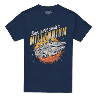 STAR WARS Unisex Erwachsenen Papa Einmalig im Jahrtausend T-Shirt