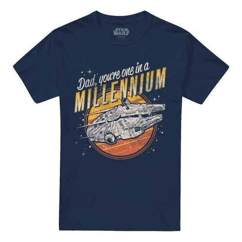 Star Wars Unisex Adult Dad One In A Millennium T-Shirt