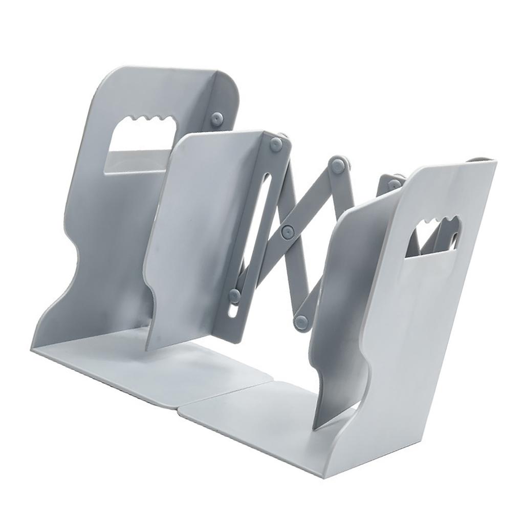 Bookend Simple Style Foldable Shelves ABS Book Ends Books Support Stand Home Decoration Grey