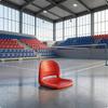 Grandstand Chair Hollow Blow-Molded Ribbed Backrest Stadium Seat for
