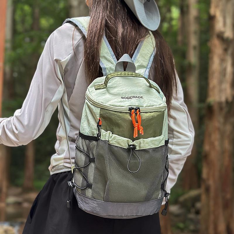 Outdoor Sports Bag Unisex Contrast Color Stitching Backpack Lightweight Travel Backpack
