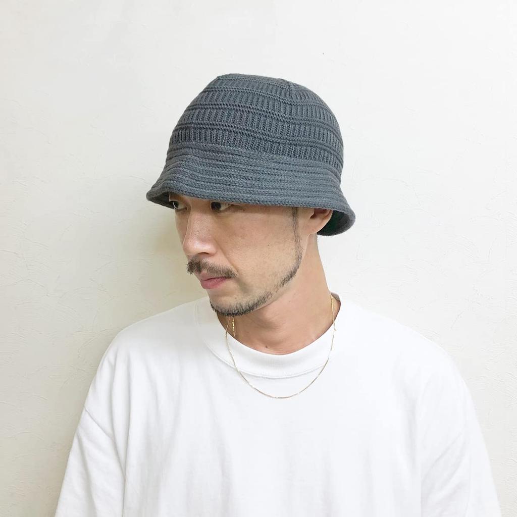 Basic Enchi Acrylic Crusher Knit Bucket Antibacterial and One Size Fits Brown Hat, Hat, Deodorizing, All,