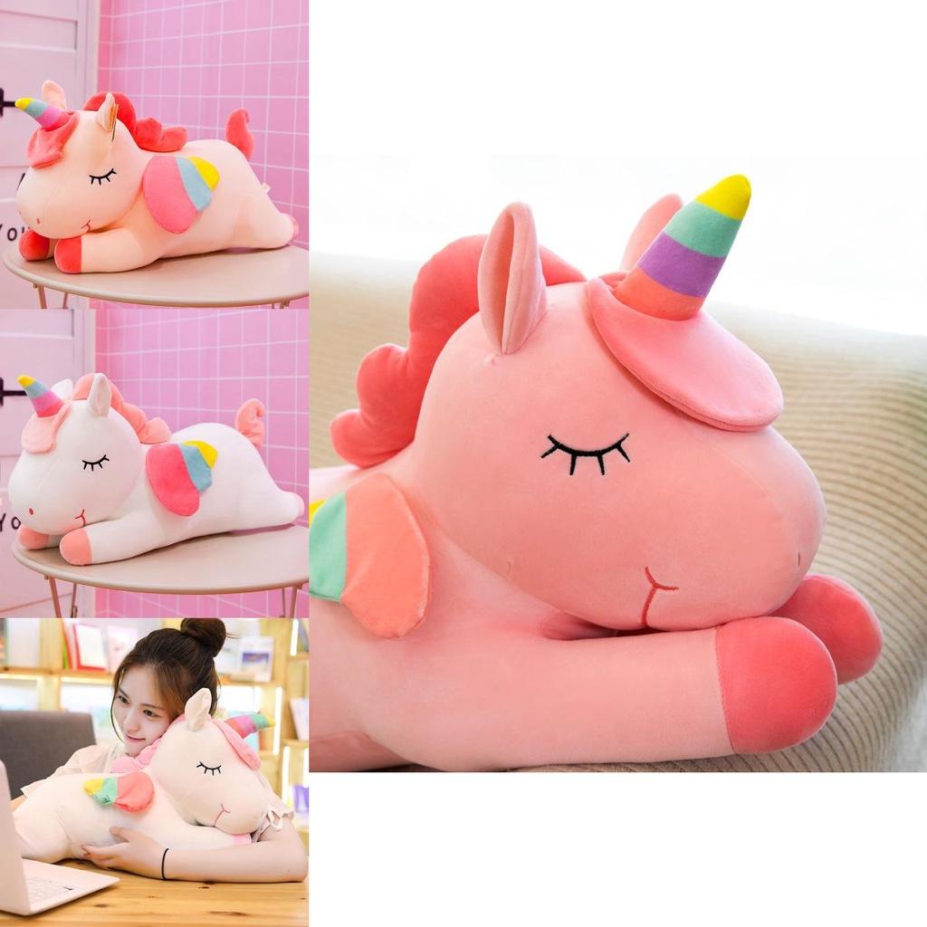 Adorable Unicorn Stuff Toy Soft Plush Doll Cushion Perfect Kids Birthday Gift