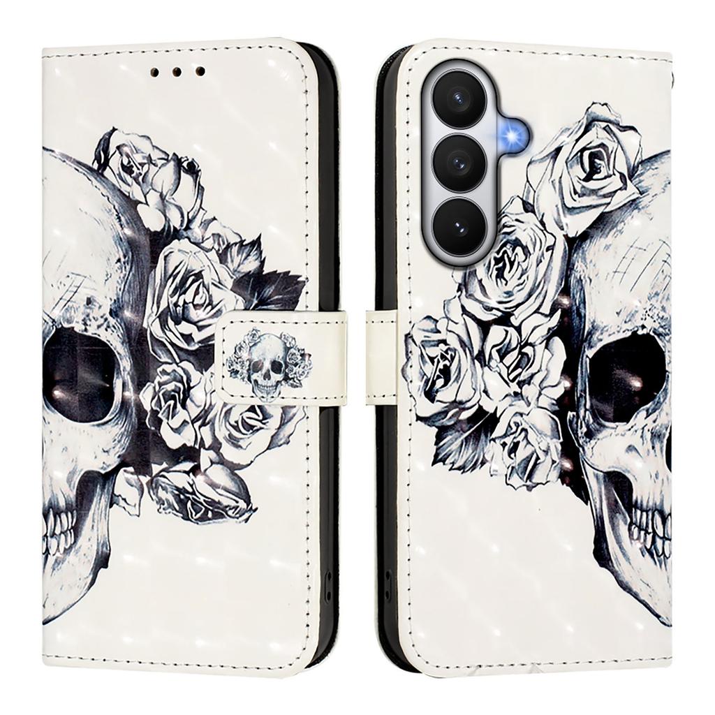 For Samsung Galaxy S26/S26 Pro Leather Case Pattern Printing Wallet Stand Mobile Cover with Strap