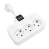 Power Socket with Independent   Multi Outlets Adapter 3 Way 2 Prong AC Grounding Outlet Extender