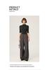 Women's 18-Gauge Fine-Spun Yangtze Yarn 100% Wool Mid-Sleeve Spring Slim-Fit Base Layer Top