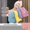 Soft Embroidered Coral Fleece Hair Towel Cap - Absorbent & Comfortable