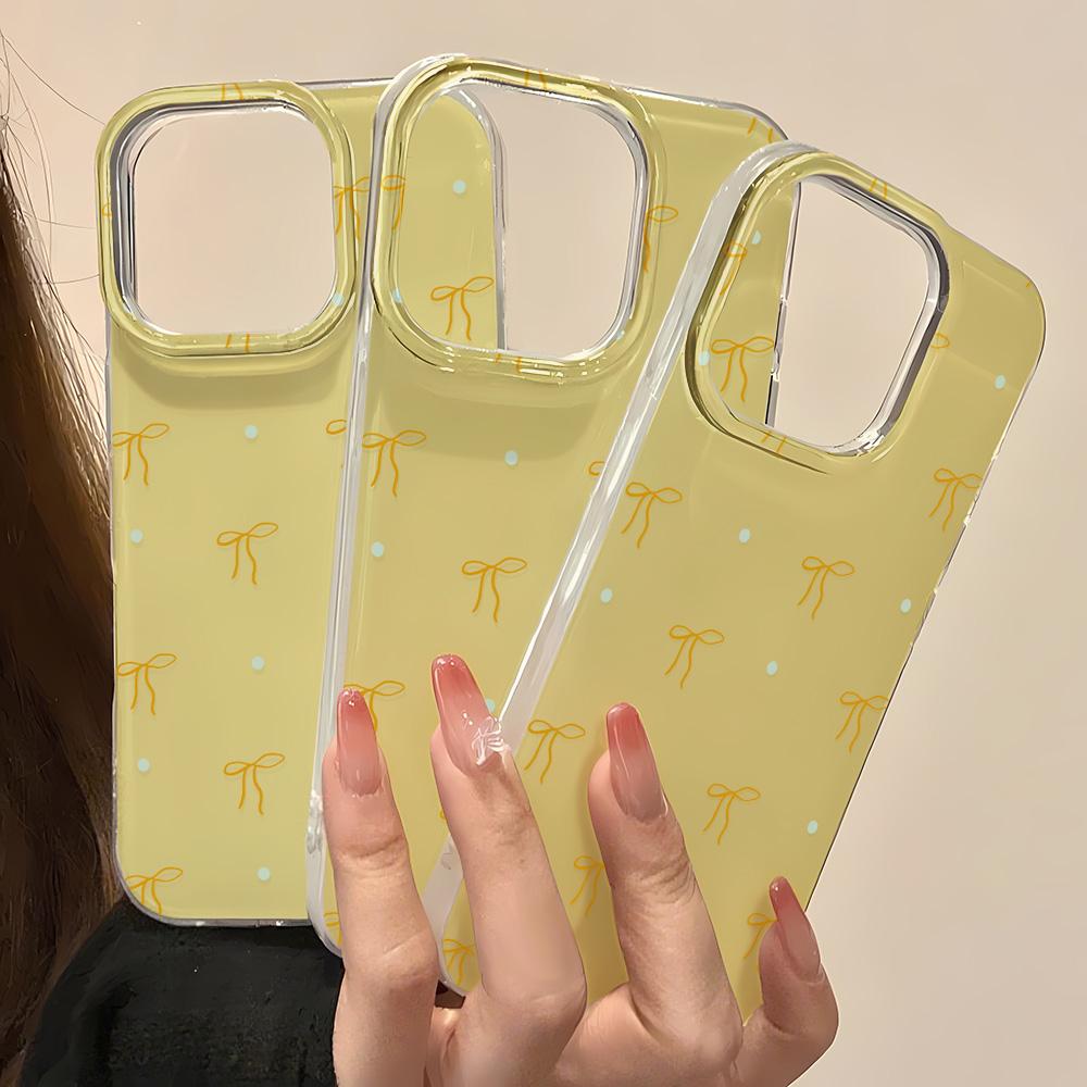 Painted Phone Case for iPhone 12 13 15 16 iPhone 16 12 13 14 15 Pro 14 15 16 Pro Max Coverage Shockproof Anti-Fingerprint Fresh Style Protective Case