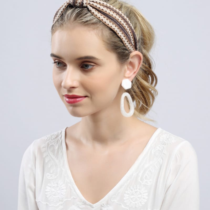 LALA Böhmisches Importspitzen-Haarband - L Beige