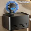 Suction Cup Tissue Holder Wall Mounted Tissue Box Paper Roll Dispenser Toilet Roll Paper Holder Box Easy To Install