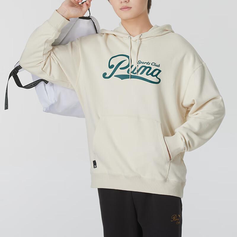 Puma Logo Training Running Comfortable Breathable Sweatshirt Men sweatshirt Beige 630946-80