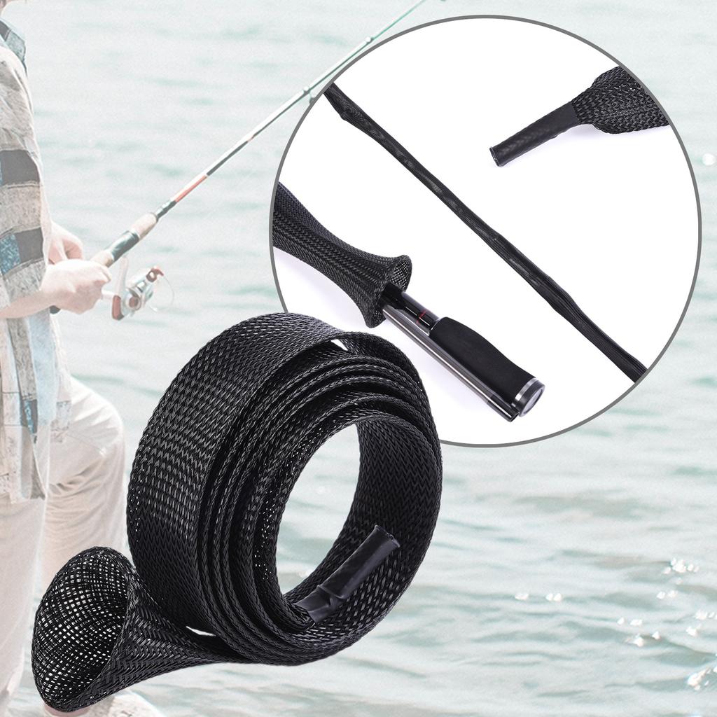 Fishing Rod Socks Fishing Rod Sleeve Elastic Fishing Rod Protect Cover for Spinning Baitcasting Rod Fishing Poles Covers