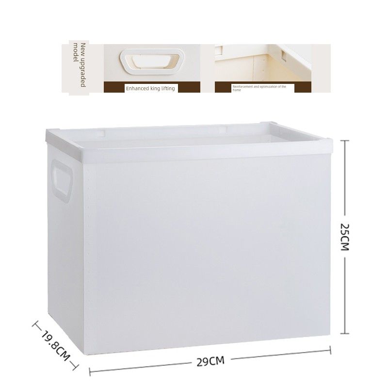 Folder Test Paper Storage Box Office Supplies Plastic Material Storage Box Desktop Shelf Hanaper Foldable