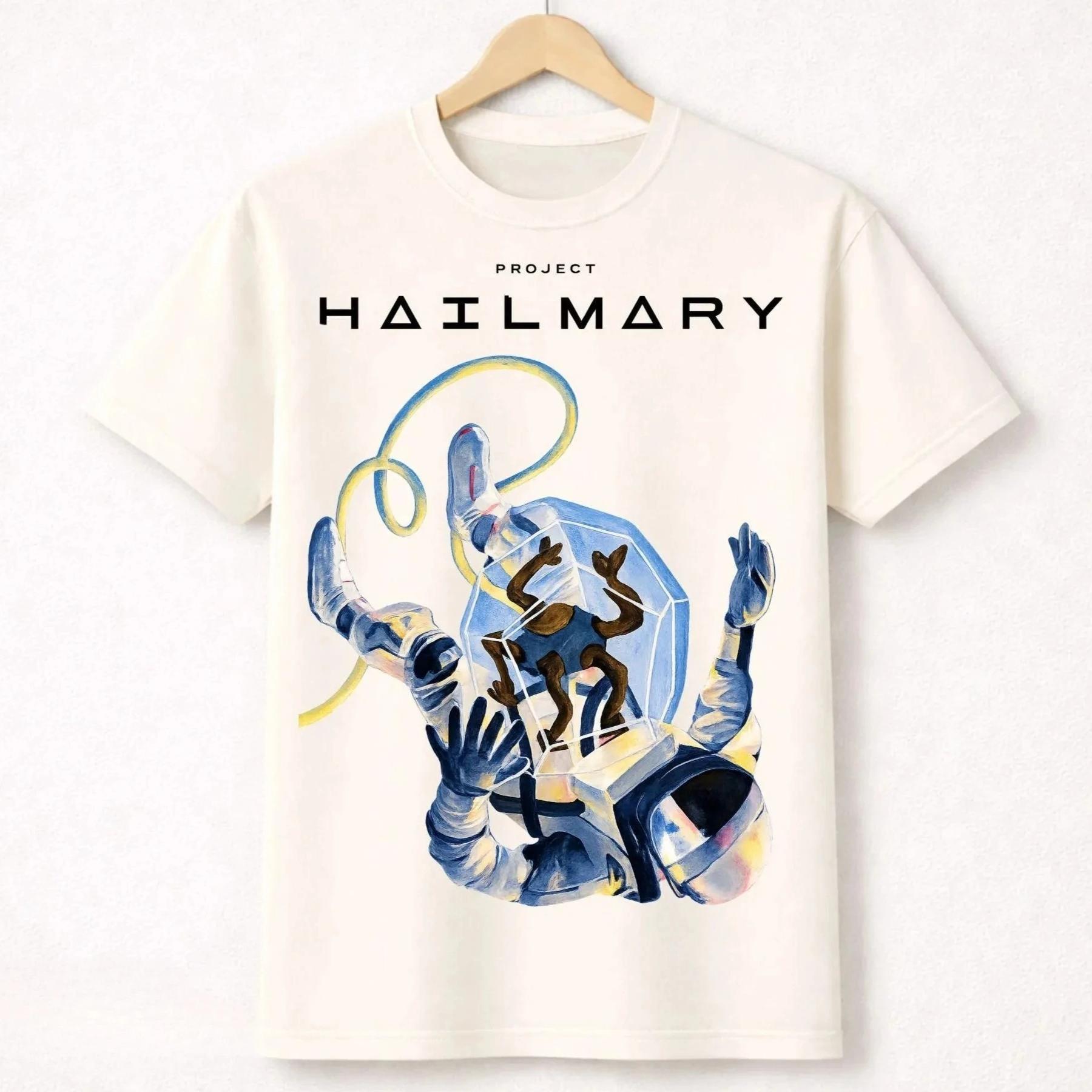 Project Hail Mary Ryland GraceRocky Cotton Neutral Tshirt 2026 Summer New Fashion Y2K Short Sleeved Tshirt Unisexs Tshirt S