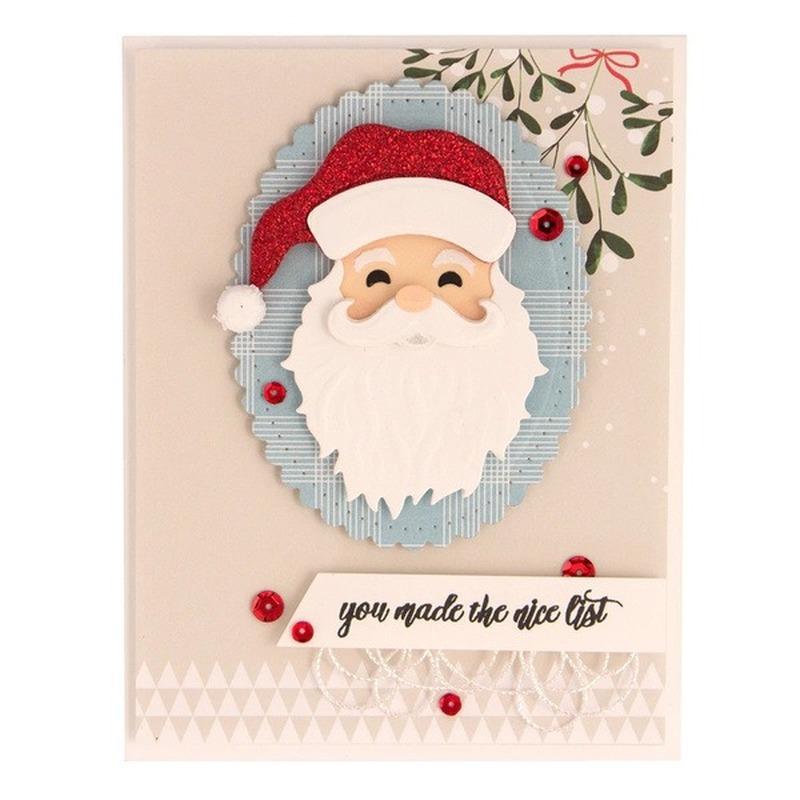 Christmas Santa Claus Metal Cutting Dies Stencils For DIY Scrapbook Decor Handmade Card Making Embossing Mold Craft Die Cutting Template