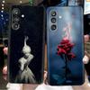 Phone Cases For Samsung Galaxy M36 5G Case Soft Silicone Cover For Samsung M36 Cases M 36 M366B Shockproof Popular Flower Covers