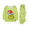 Print Cute Family Set Pajamas, Home Clothes, Family Set Long Sleeve Top Pants Set