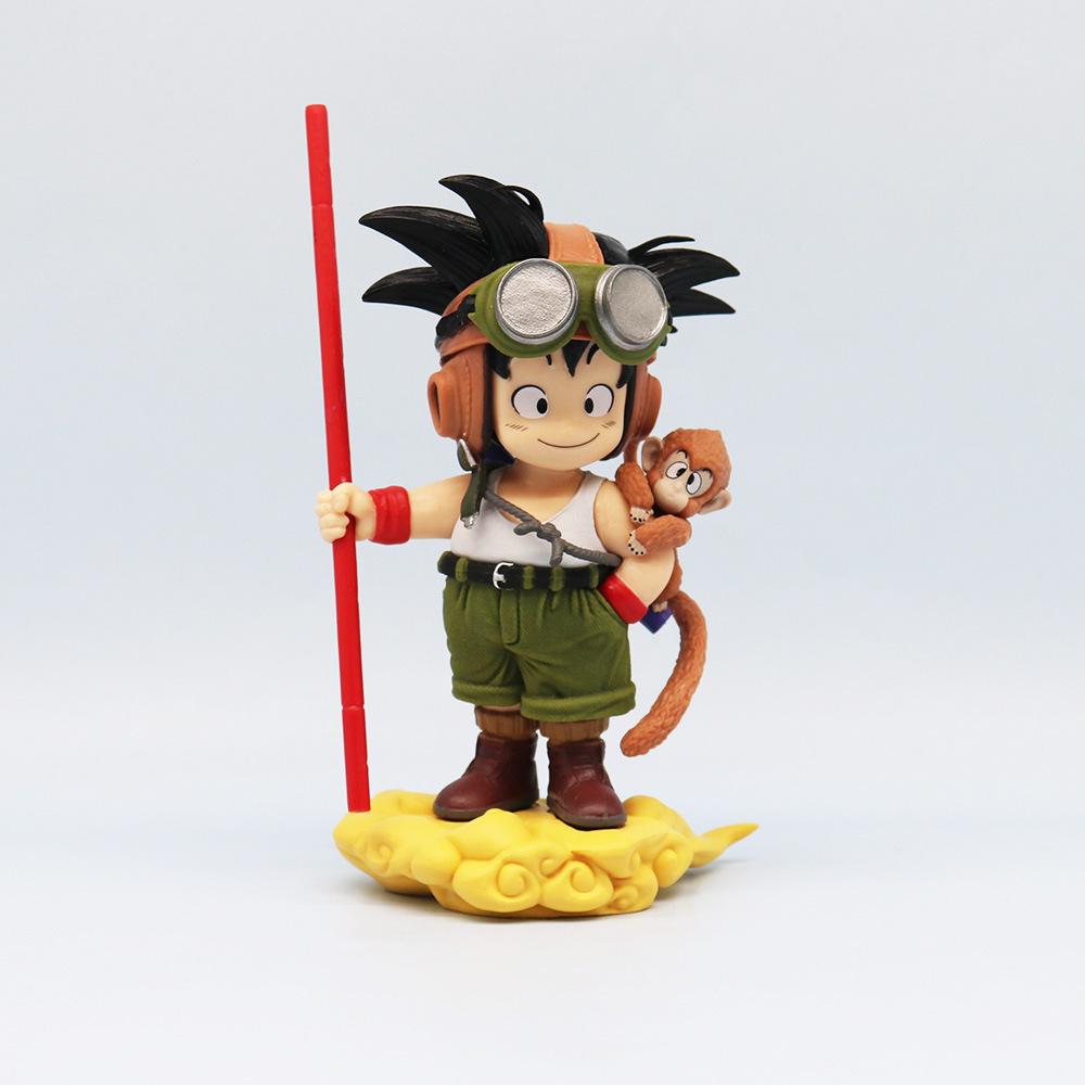Hot 16Cm Anime Dragon Ball Son Goku Figure With Monkey Kid Goku Action Figure Pvc Statue Collection Model Toys Gifts