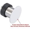 4pcs Adhesive Stainless Steel Door Stop, 1.8" Floor Mounted Door Stopper Doorstop