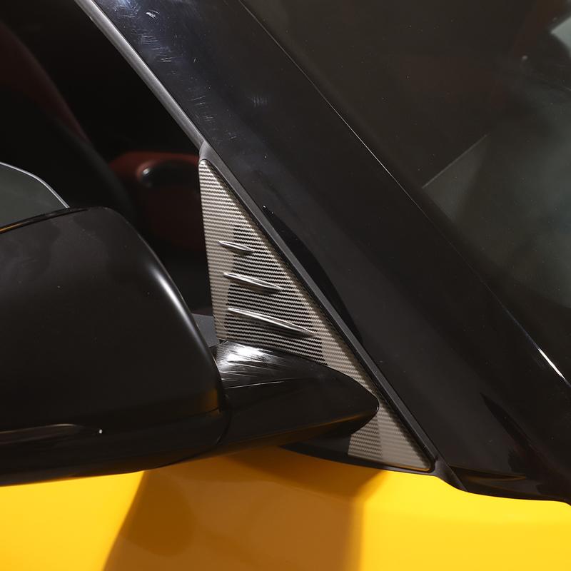 Stainless Steel Car Exterior Side Rearview Mirror Triangle Plate Trim Cover For Toyota GR Supra A90 -2022 Auto