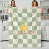 Animal D-Ducks Throw Flannel Blanket Perfect for Sofa Office Bed Travel Sleep Read Relax Camping Four Season Use