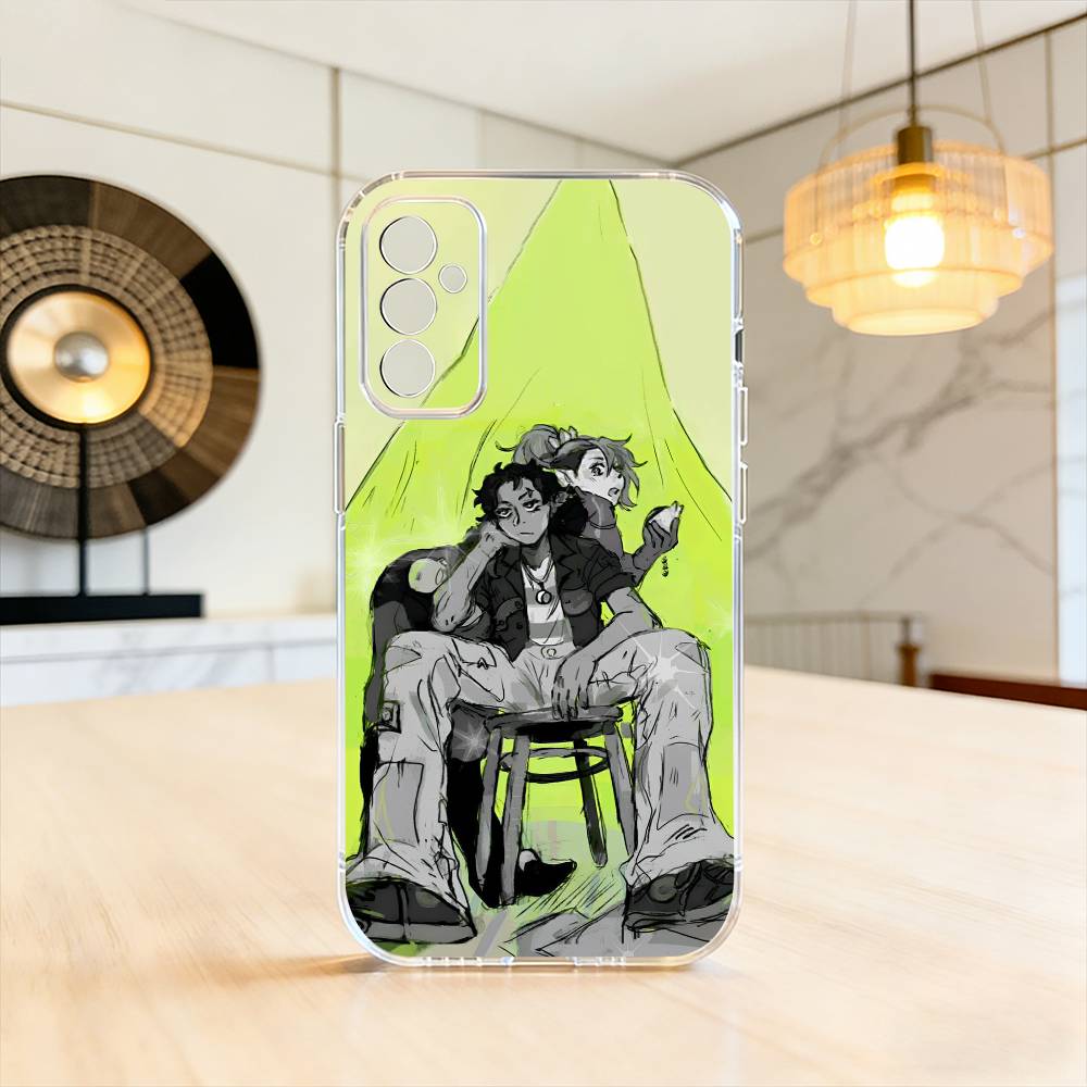 KiniOto Manga Der Grüne Yuri Typ Handyhülle Transparentes Silikon Weich Für SamsungA10,12,20,21S,30,31,40,50,51,52,70,71