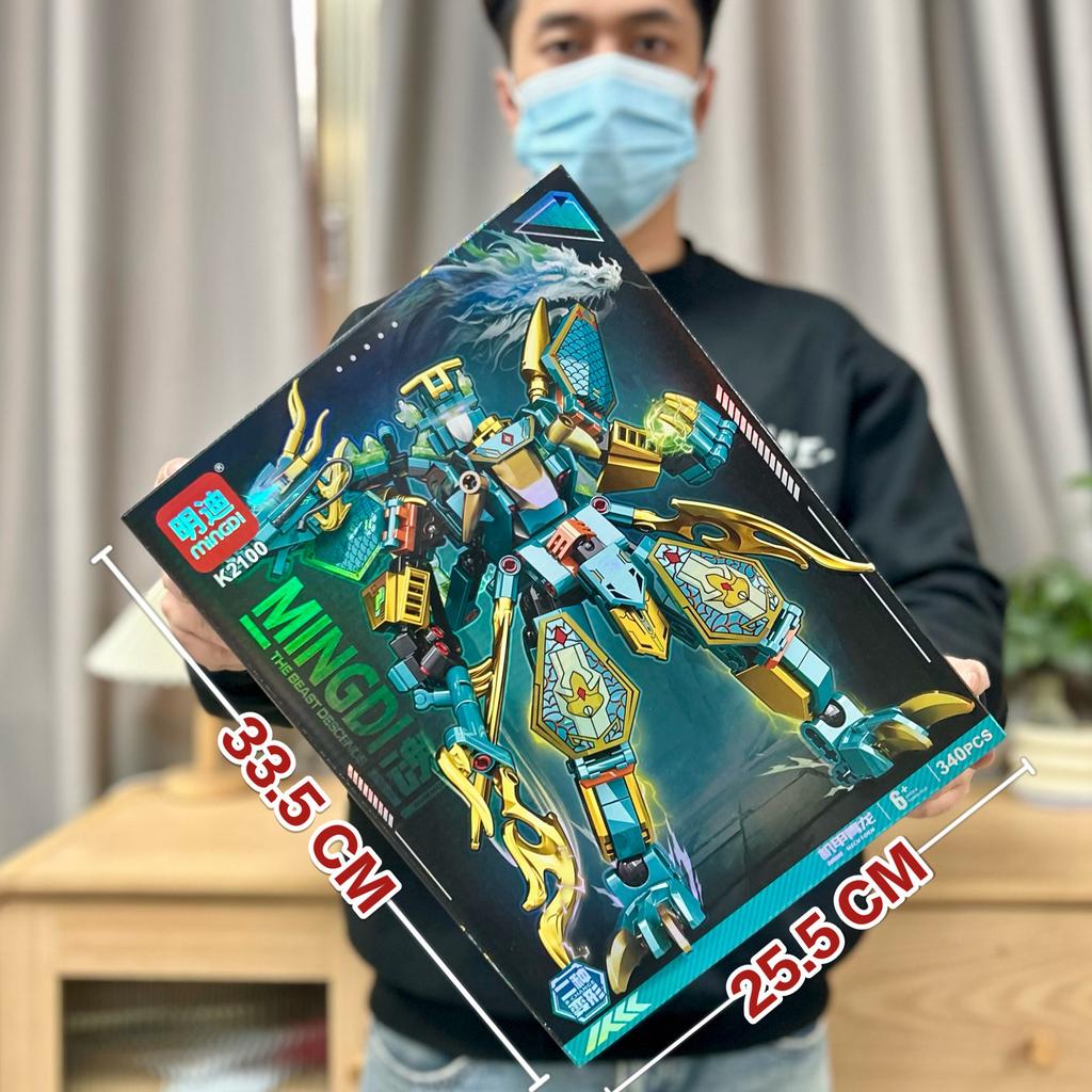 Boy Building Block Compatible Building Block Qitian Sage Wukong Mecha Building Block Ornament Educational Toy