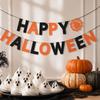 Reusable Happy Halloween Banner Celebration Halloween Hanging Decorations  Mischievous Party Decor