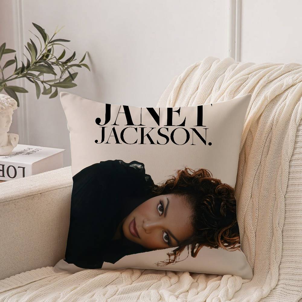 Cute J-JanetS J-JacksonS Pillow Case Home Decor Throw For Sofa Bed Car Room Decor Gift Idea