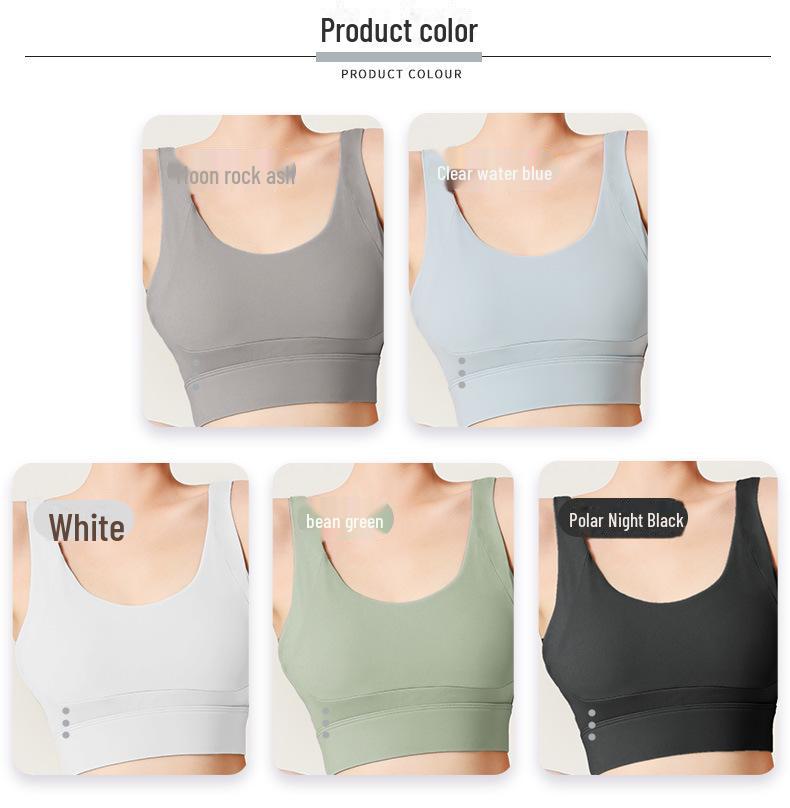 Juyitang Women's Adjustable Cross-Breasted Shockproof Sports Bra