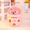 Mini Cute Bear Desktop Trash Can for Office and Student Desk