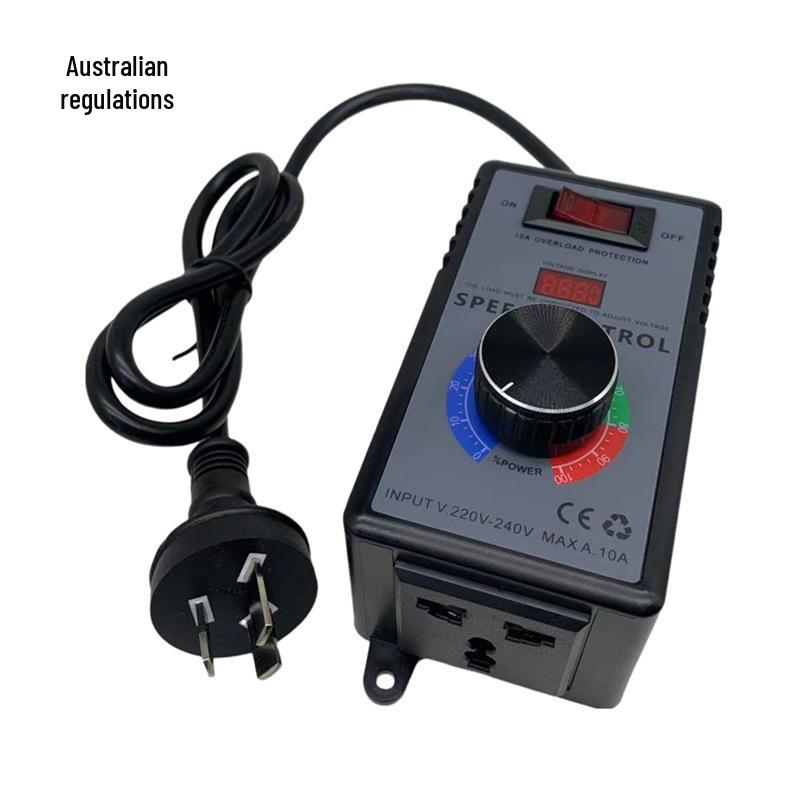 4000W Adjustable Voltage Regulator Speed Controller - Stepless Temperature and Light Adjustment for Motor, Heater, Fan, AC220V